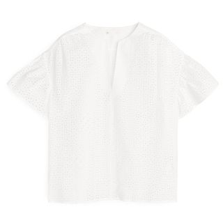 Arket + Broderie Anglaise Top