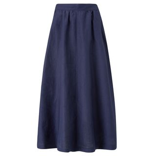 John Lewis & Partners + Linen Full Midi Skirt