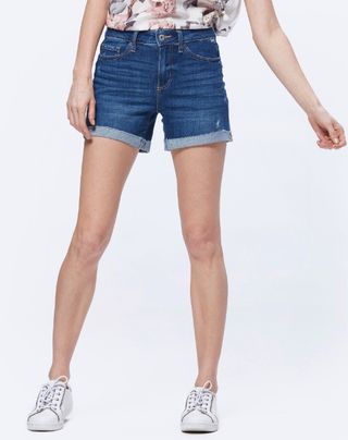 Paige + Parker Relaxed Short in Marquette Destructed
