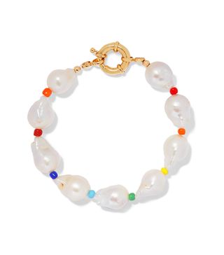 Éliou + Asti Pearl and Bead Anklet
