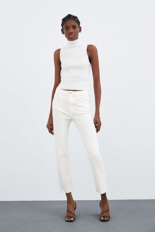 Zara + Slim Fit Hi-Rise Jeans