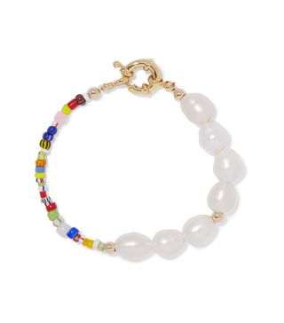 Éliou + Thao Gold-Plated, Pearl And Bead Bracelet