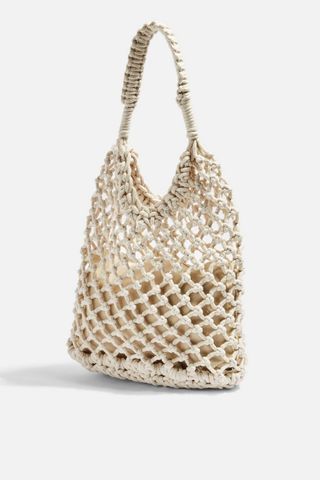 Topshop + Sizzle White Rope Tote Bag