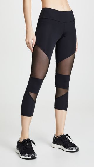 Onzie + Mesh Cutout Capri Leggings