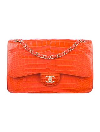 Chanel + Alligator Classic Jumbo Double Flap Bag