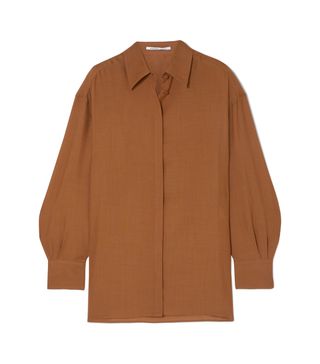 Agnona + Wool and Cashmere-Blend Shirt