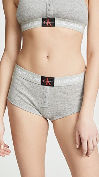 Calvin Klein Underwear + Monogram Mesh Boy Shorts