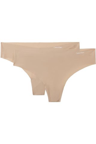 Calvin Klein Underwear + Invisible Set of Two Jersey Thongs