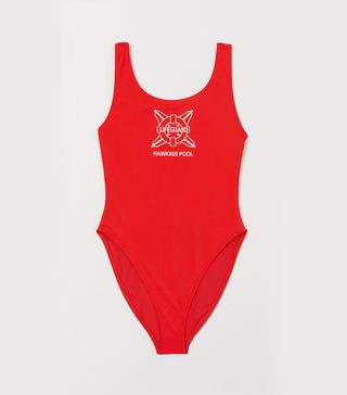 H&M x Stranger Things + Red One-Piece