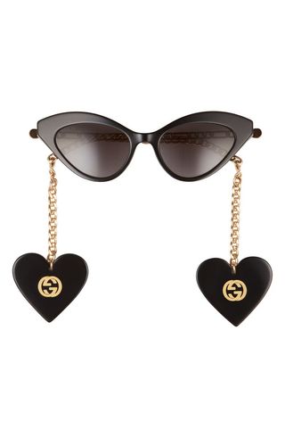 Gucci + 52mm Cat Eye Sunglasses