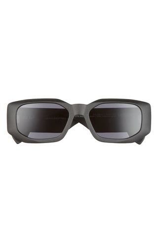 Le Specs + Glass Half Full 54mm Rectangular Sunglasses