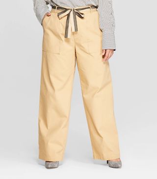 Who What Wear + Straight Wide Leg Cargo Pants