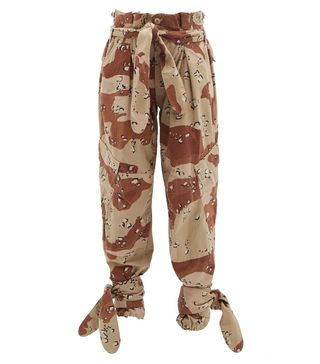Re/Done Originals + X The Attico Camouflage Paperbag-Waist Trousers