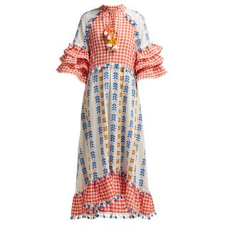 Dodo Bar Or + Lola Ruffled Cotton Maxi Dress