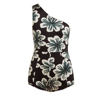 Dodo Bar Or + Galina Floral-Print One-Shoulder Swimsuit