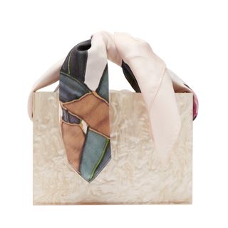 Montunus + Guaria Scarf-Handle Acrylic Box Bag