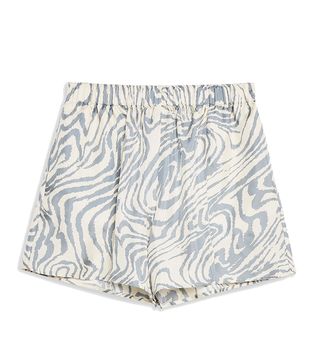 Topshop Boutique + Zebra Silk Runner Shorts