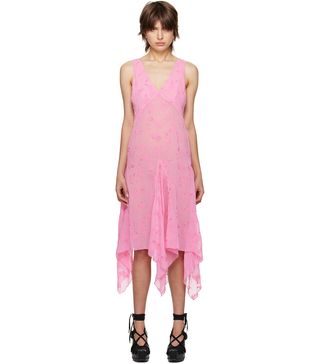 Anna Sui + Ssense Exclusive Pink Midi Dress