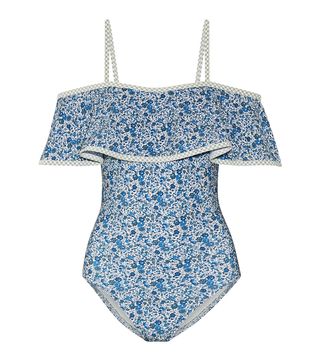 Karla Coletto + Cold Shoulder Swimsuit