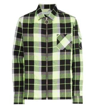 Off-White + Checked Zip Front Shirt