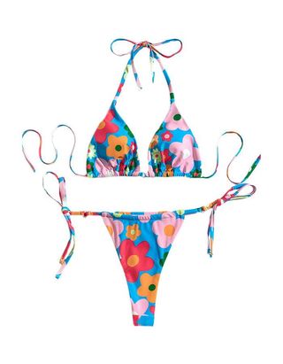 Soly Hux + Triangle Tie Side Bikini Set