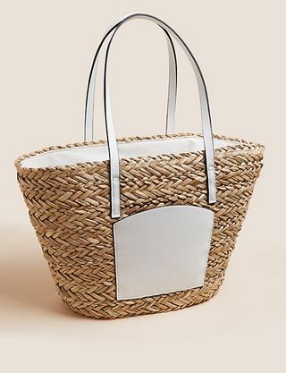 Marks and Spencer + Straw Tote Bag