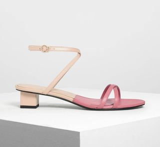 Charles & Keith + Two-Tone Criss Sandals