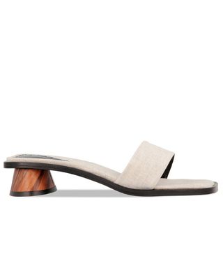 By Far + Sonia Natural Linen Mule