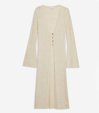 Topshop + Knitted Open Longline Cardigan