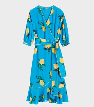 Chinti & Parker + Blue Lemon Wrap Dress