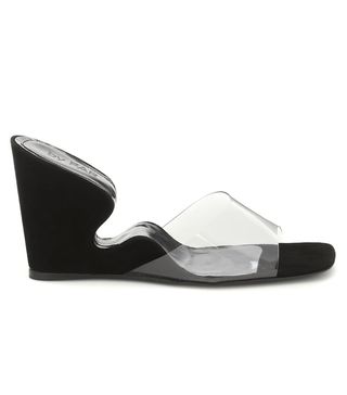 By Far + Greta PVC and Leather Sandals