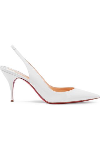 Christian Louboutin + Clare 80 Patent-Leather Slingback Pumps