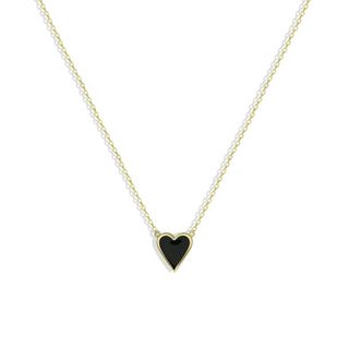 Argento Vivo + Enamel Heart Necklace