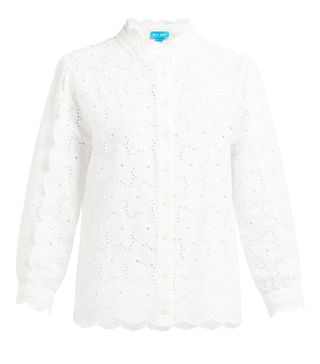 M.i.h Jeans + Mabel Broderie-Anglaise Cotton Shirt