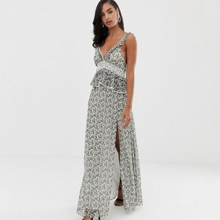 The Jetset Diaries + Dazed and Confused Ruffle Maxi dDess