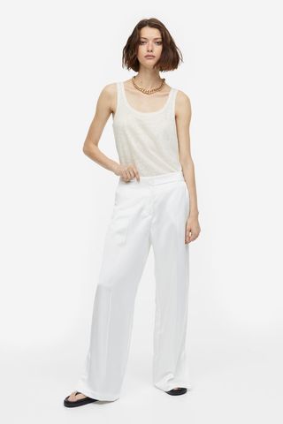 H&M + Linen Vest Top