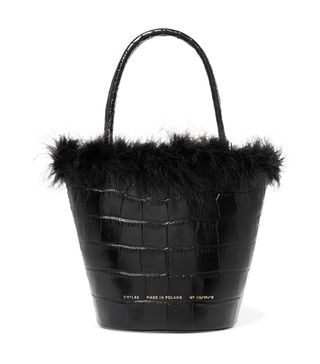 Chylak + Feather-Trimmed Tote