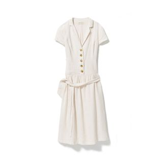 Urban Outfitters + Natalie Linen Belted Shirt Dress