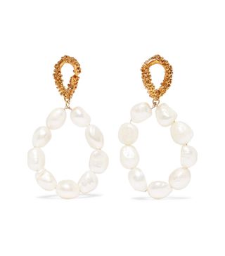 Alighieri + Gold-Plated Pearl Earrings