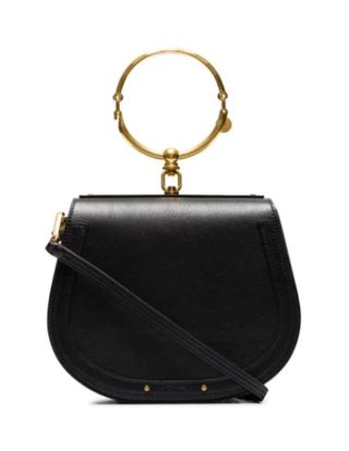 Chloé + Black Nile Medium Leather Bracelet Bag