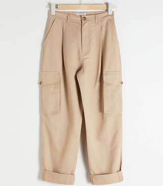 & Other Stories + Cotton Twill Cargo Trousers