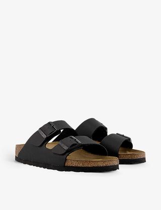 Birkenstock + Arizona Two-Strap Faux-Leather Sandals