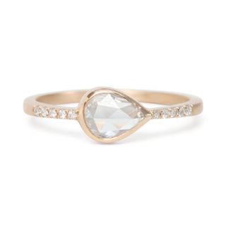 Gillian Conroy + Teardrop Diamond Pavé Ring