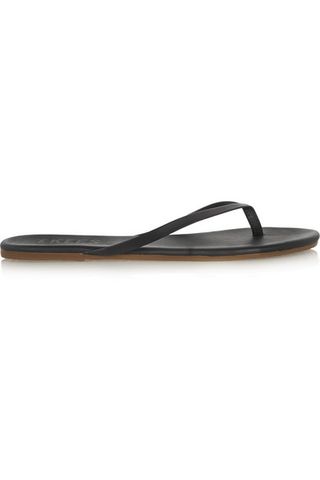 Tkees + Lily Matte-Leather Flip Flops