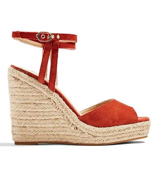 Topshop + Whitney Rust Espadrille Wedges
