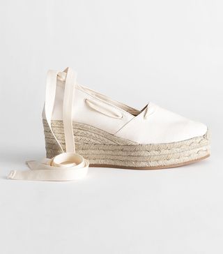 & Other Stories + Lace Up Espadrille Wedges