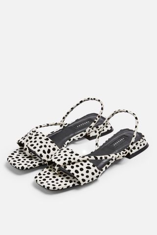 Topshop + Hester Black and White Sandals