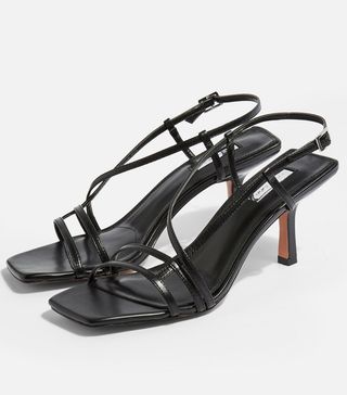 Topshop + Black Heeled Sandals
