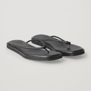 COS + Leather Flip Flops