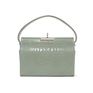 Gu_de + Milky Croc-Effect Leather Tote